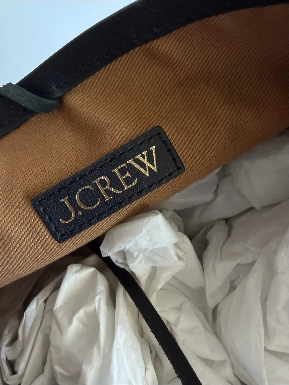 J CREW Berkeley Bucket Bag Black Leather - Picture 4 of 5